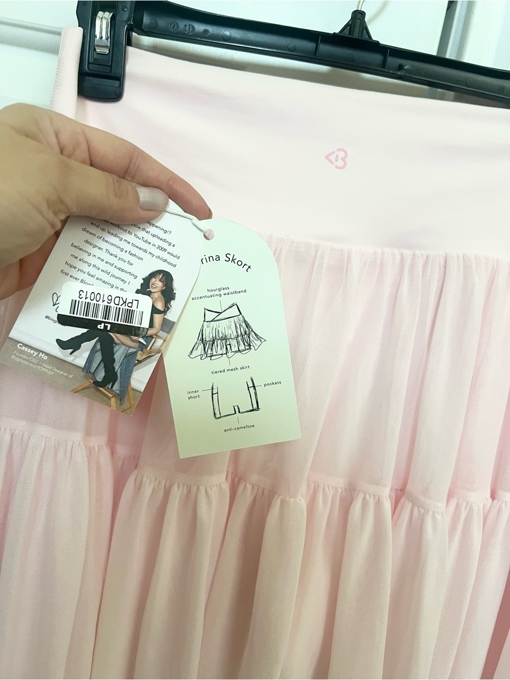 NWT Blogilates Ballerina Skort Light Pink Medium Balletcore Activewear - Picture 7 of 7